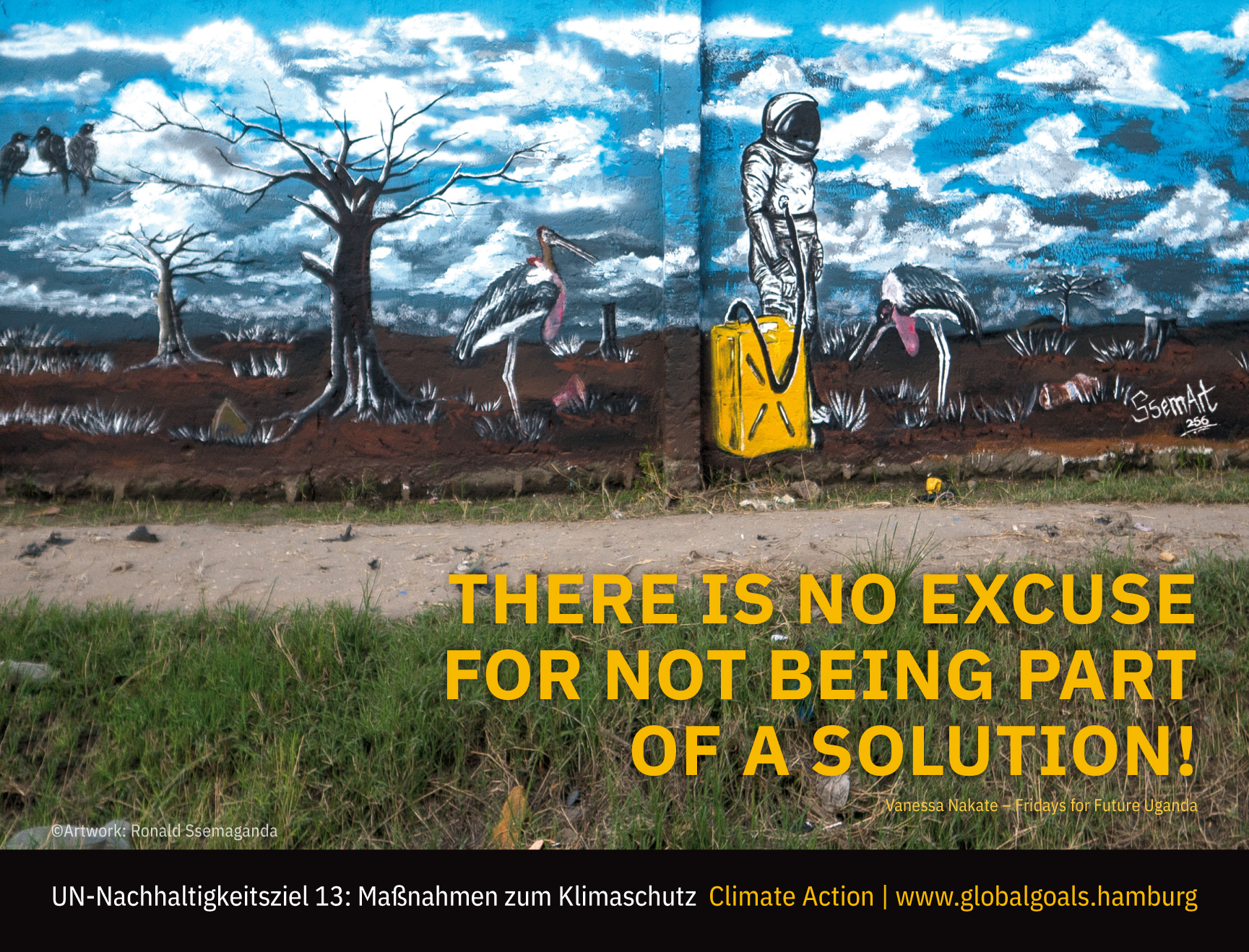 Wandbild SDG 13 - Massnahmen zum Klimaschutz